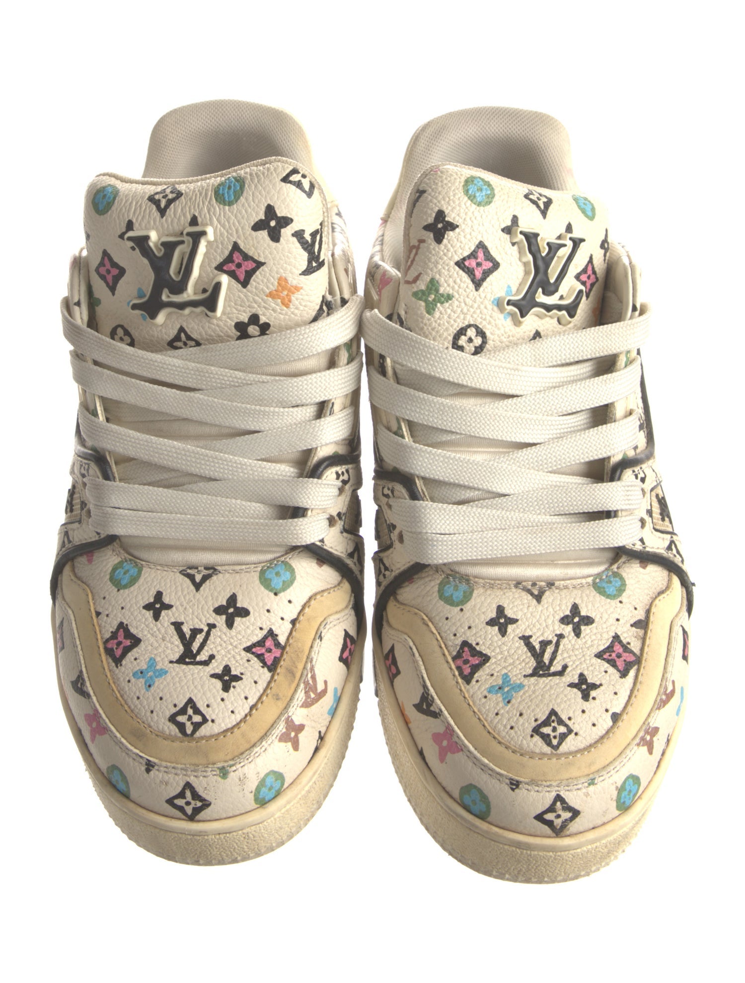 Louis Vuitton Leather Printed Sneakers